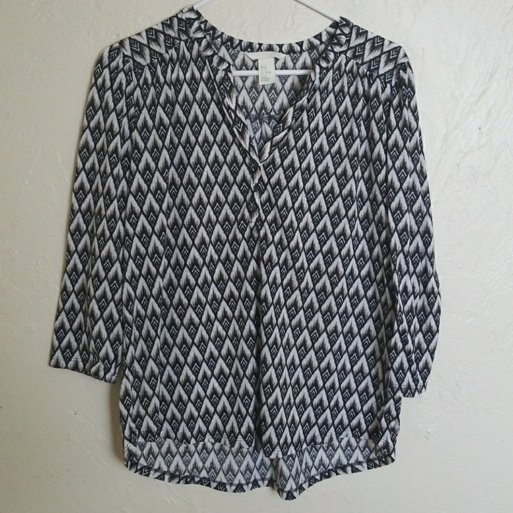 FINAL PRICE H&M Geometric Pattern Blouse
